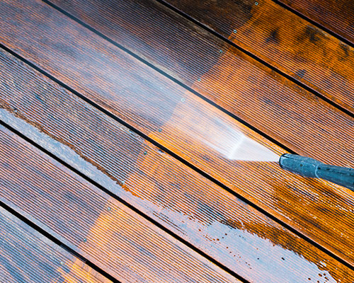 Deck washing